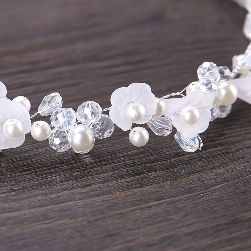 Crystal Flower Girl Wedding Headband Hair Accessories