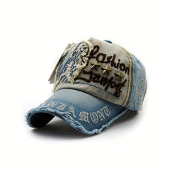 Unisex Thickened Duckbill Hat With Letter Embroidery