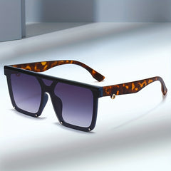Y2K Multicolor Oversized Sunglasses Men's Rectangular Glasses