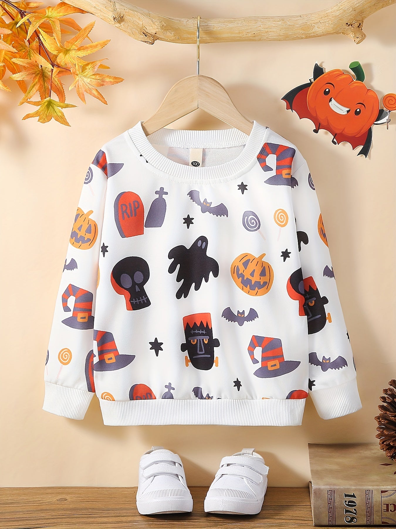 Halloween Ghosts Boys Sweatshirt