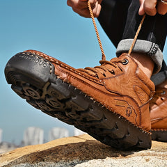 High Top Hiking Boots for Men Non Slip Lace Up Shoes