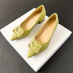 Women's Buckle Decor Non-slip Slip On Soft Sole Shoes
