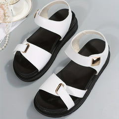 Women's Platform Sandals Hook & Loop Fastener Thick Bottom Casual Sandals