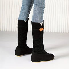 Women's Slouch Knee High Boots Comfort Flat Riding Boots