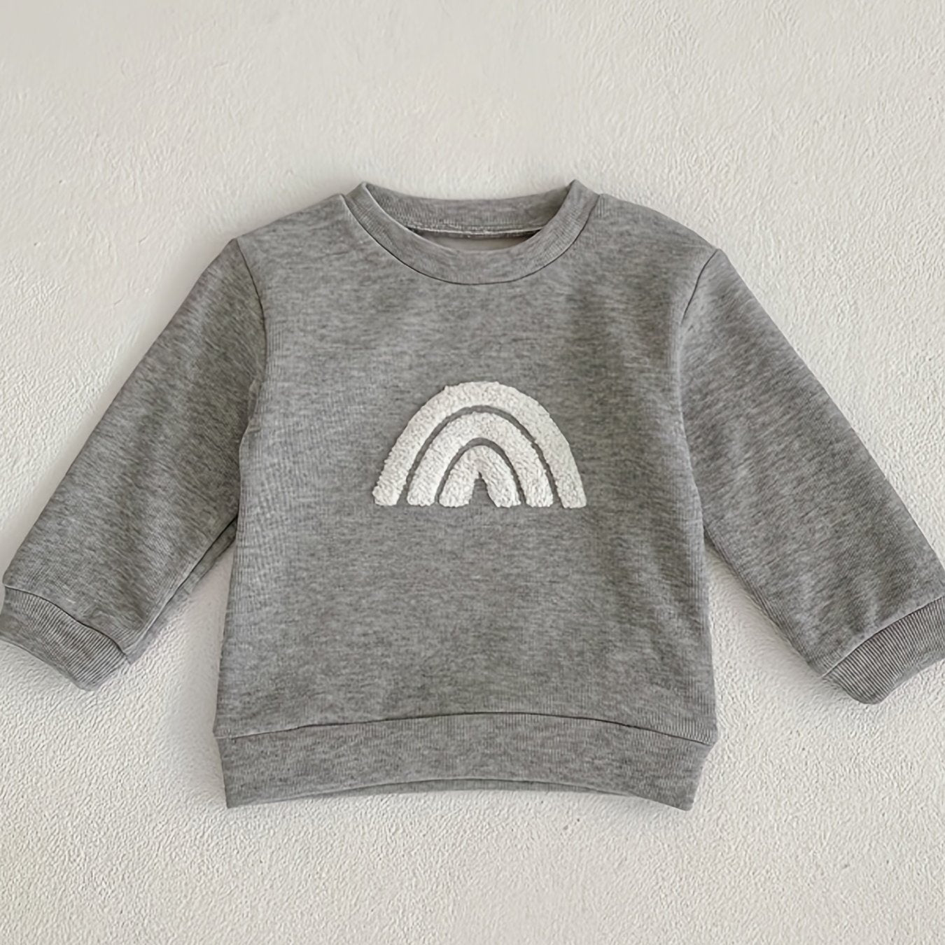 Kids Rainbow Printed Sweatshirt Long Sleeve Pullover Tops