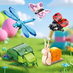 Insect Animal Party Building Blocks 1200 Pieces Bugs Construction Toy Set