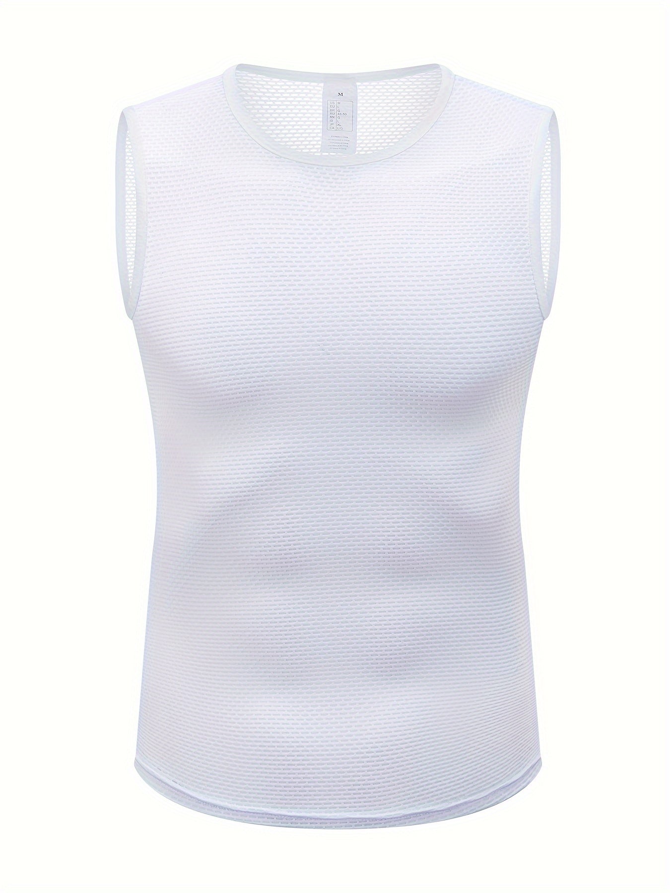 Men's Mesh Cycling Tank Top Quick Dry Sleeveless Shirt