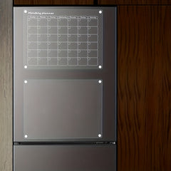 2pcs Acrylic Magnetic Dry Erase Board Calendar For Fridge 9 x13 Inches