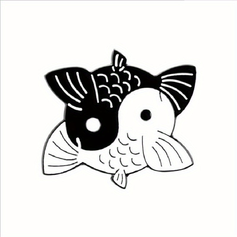 Cartoon Whale Alloy Brooch for Collar Clothes Decoration