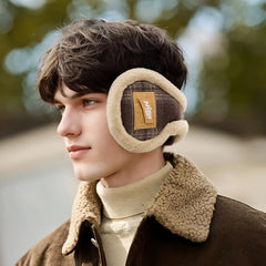 Men's Fleece Ear Warmers Winter Ear Muffs Boho Style Outdoor Ear Protection