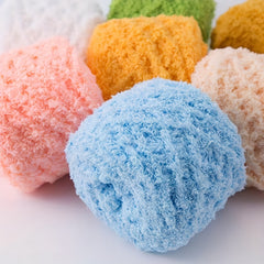 2pcs Coral Velvet Wool Soft Skin Friendly Hand Knitting Crocheting DIY