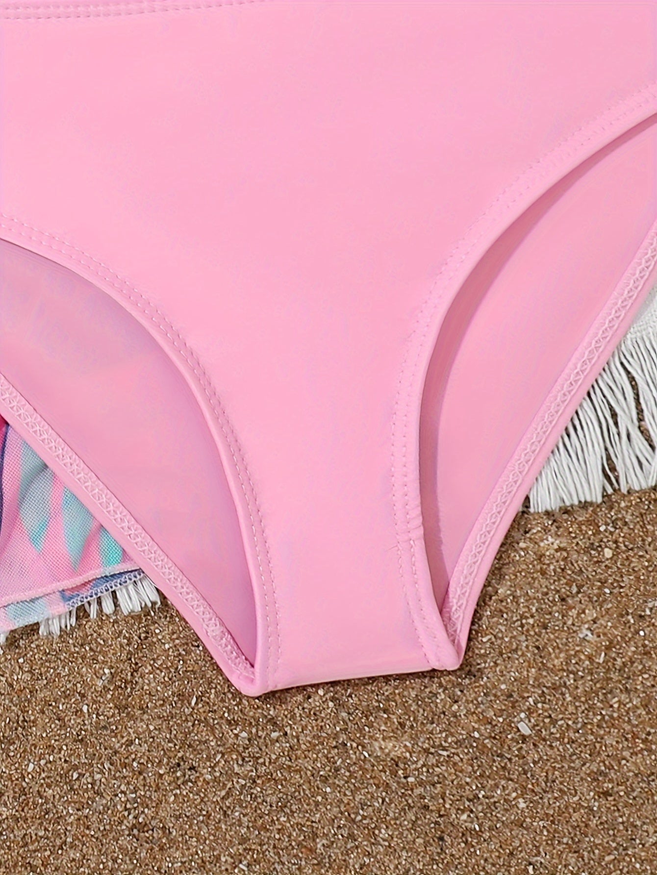 Girls Sweet 3pcs Swimsuits Set For Summer Beach