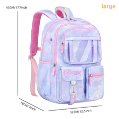 Waterproof Lightweight Student Schoolbag Large Capacity Backpack