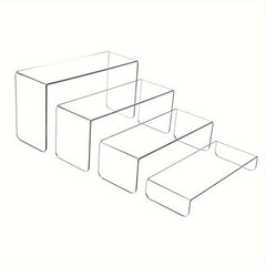 4 Layer Acrylic Display Stand for Desserts, Dolls, Cosmetics, Collectibles