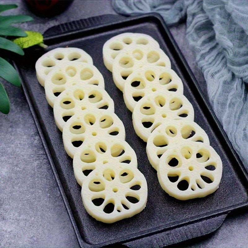 5pcs Realistic Artificial Lotus Root Slices Home Decor Photography Props