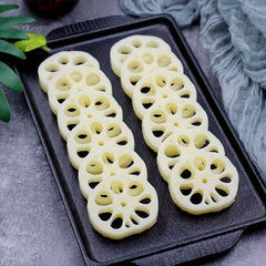 5pcs Realistic Artificial Lotus Root Slices Home Decor Photography Props