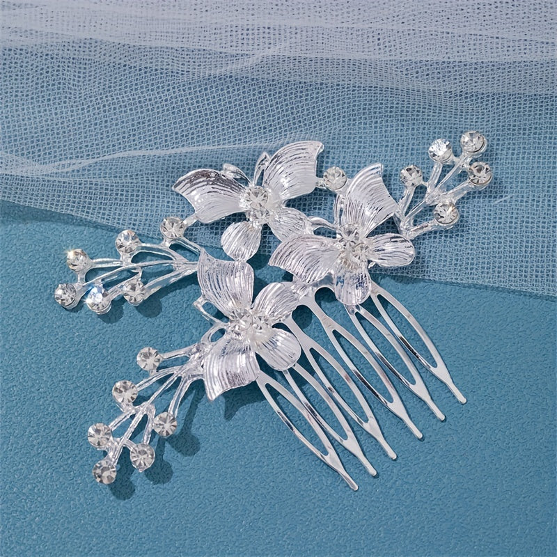 Girls Rhinestone Hairpin Crystal Butterfly Hairpin - Fairy Hair Access.