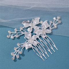 Girls Rhinestone Hairpin Crystal Butterfly Hairpin - Fairy Hair Access.