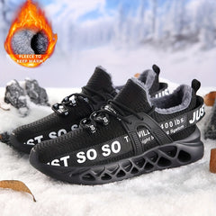 Men's Lightweight Winter Sneakers with Fuzzy Lining