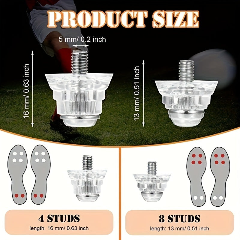 Soccer Shoe Spikes 13mm & 16mm 12pcs & 8pcs 4pcs Nylon Spikes