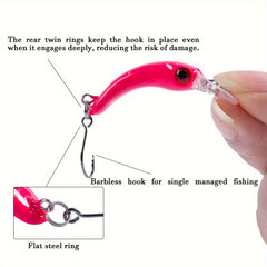 5pcs Floating Minnow Fishing Lure Set Single Hook Tackle Freshwater Trout Bass