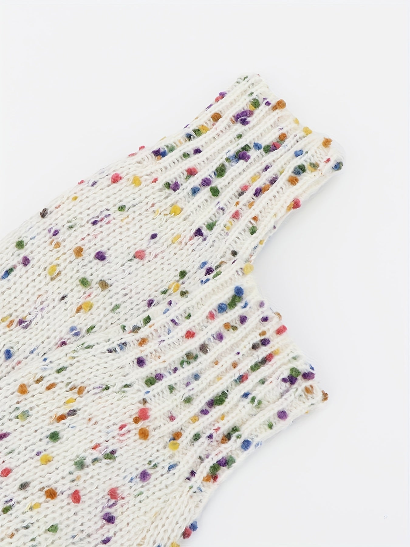 Colorful Dot Open Front Pocket Cardigan Long Sleeve Sweater for Fall & Winter