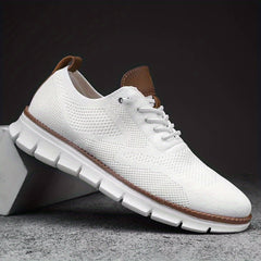 Men's Lightweight Breathable Sport Shoes Lace Up Comfy Mesh Sneakers
