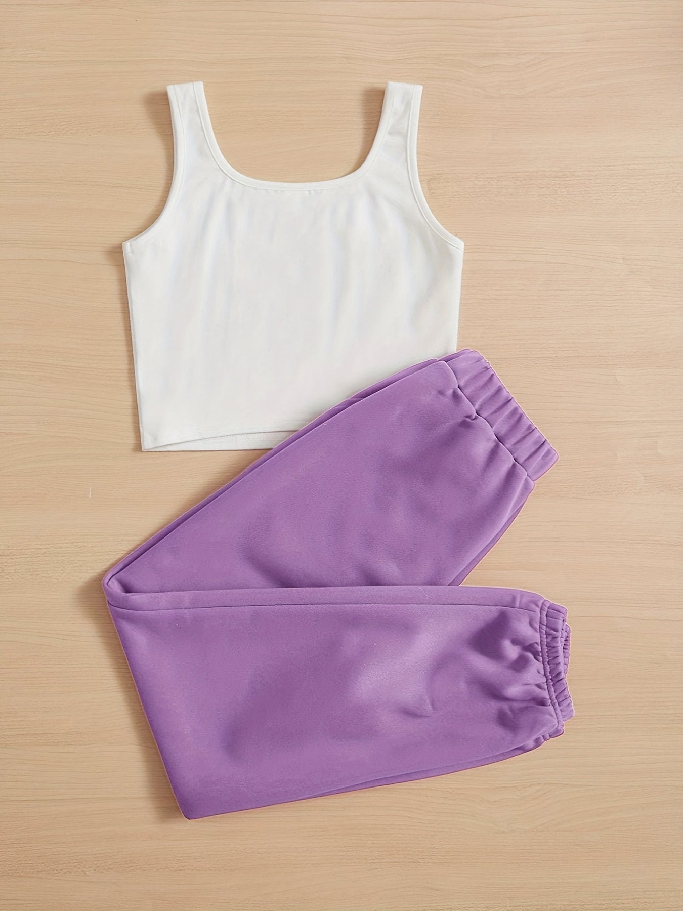 Girls Casual Tank Top & Pants Set For Summer Holiday Party