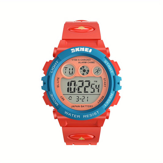 Kids Digital Sports Watch Waterproof Wristwatch with LED Night Light