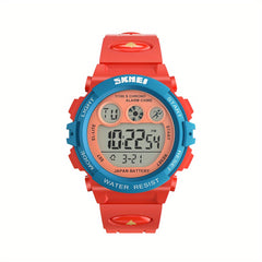 Kids Digital Sports Watch Waterproof Wristwatch with LED Night Light