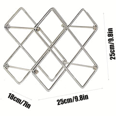 Stylish Stackable Wine Bottle Rack for Home and Office