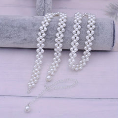 Pearl Beaded Bridal Sash for Wedding Dress