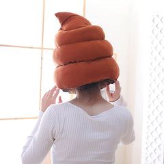 Funny Poop Hat Big Poop Head Cover Hip hop Headgear Props