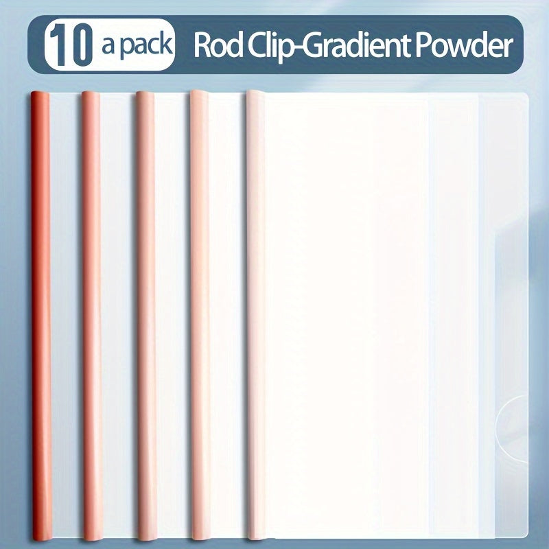 Colorful Gradient Pull Rod Clamp Folders