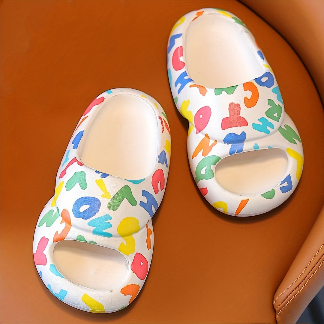 JIAGEYA Open Toe Slippers Girls Lightweight Indoor Bathroom Bedroom