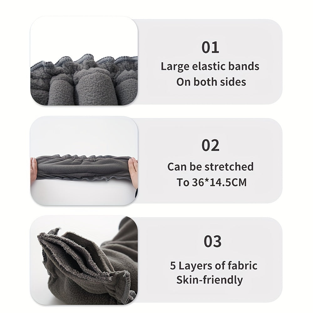 5pcs Reusable 5-Layer Bamboo Charcoal Inserts for Cloth Diaper