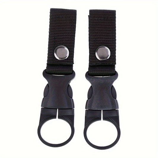 2pcs Backpack Water Bottle Hanging Hooks Fixed Strap