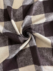 Gingham Print Long Sleeve Cardigan