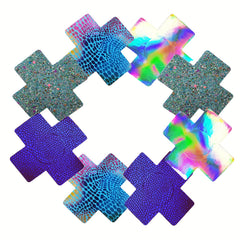 Invisible Self Adhesive Nipple Covers, Cross Shaped, Seamless Pasties