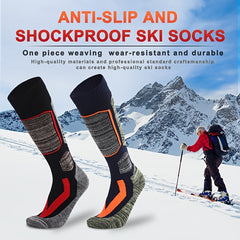 Men's Thermal Ski Socks - Stay Warm & Shockproof for Winter Outdoors