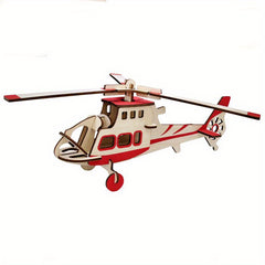 3D Wooden Airplane Model Puzzle Kit DIY Military Jet Educational Assembly Set
