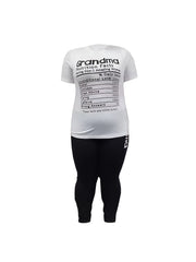 Women's Plus Size Slogan Tee & Leggings 2 Pc Set