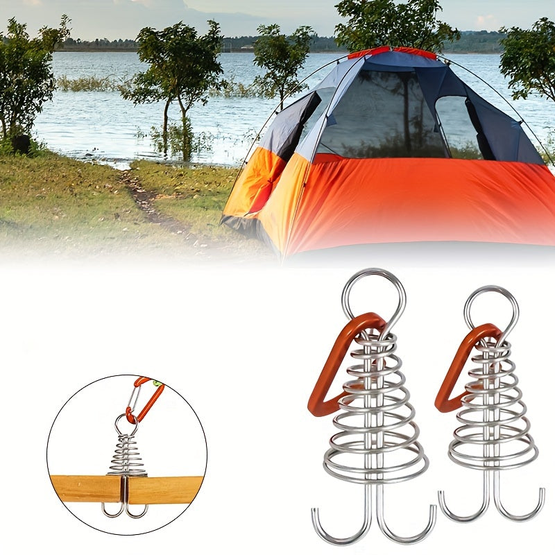 Adjustable Octopus Deck Pegs Windproof Deck Nail With Carabiner