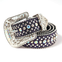 Western Studded Rhinestone Belt Vintage Bling Y2K