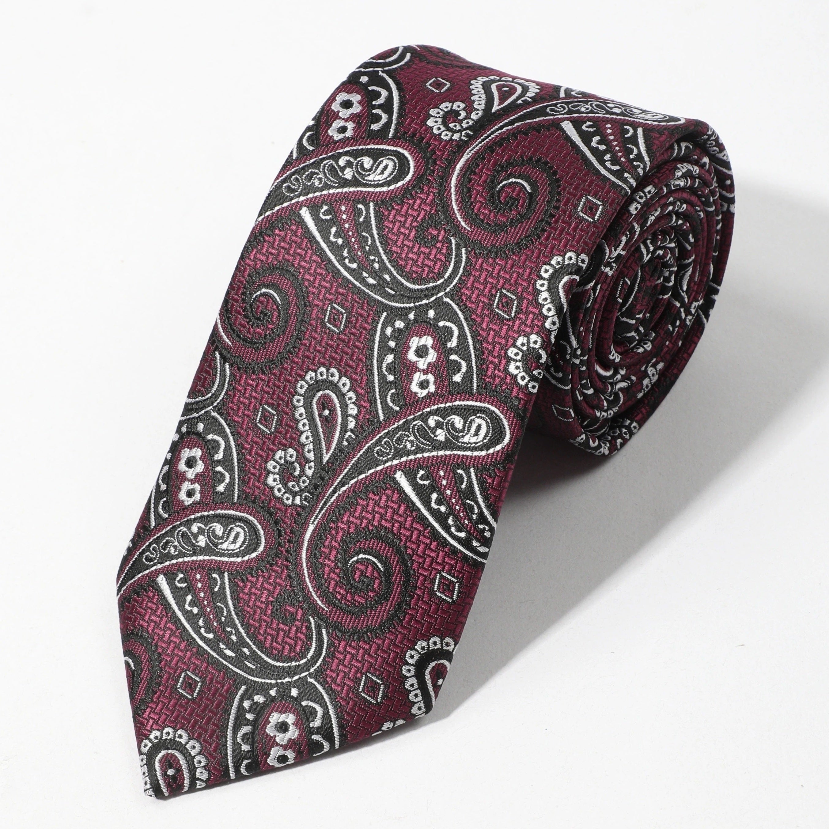 Men's Paisley Necktie Business Wedding Party Tie Great Gift