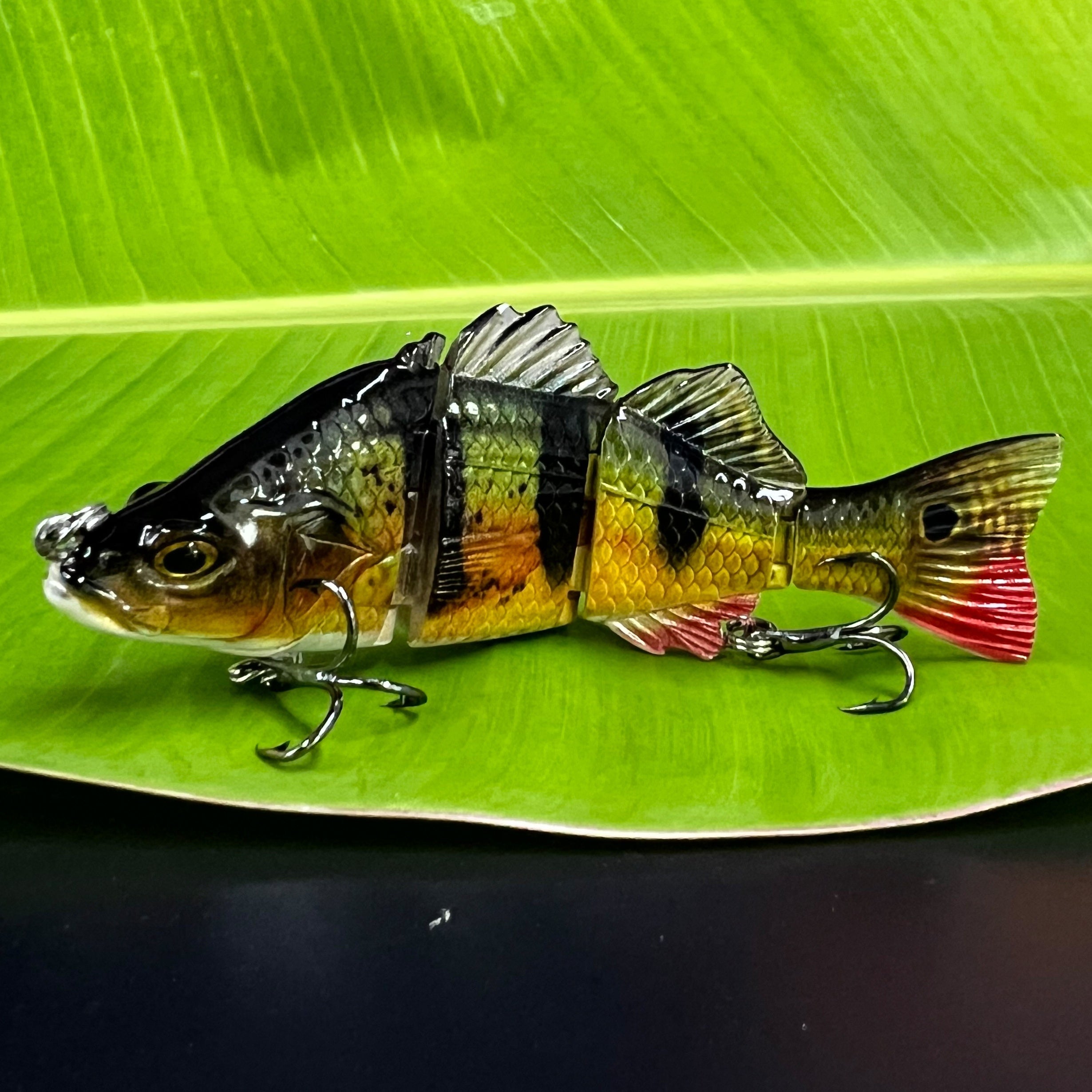 10 21g Peacock Bass Fishing Lures Jointed Swimbaits 418a