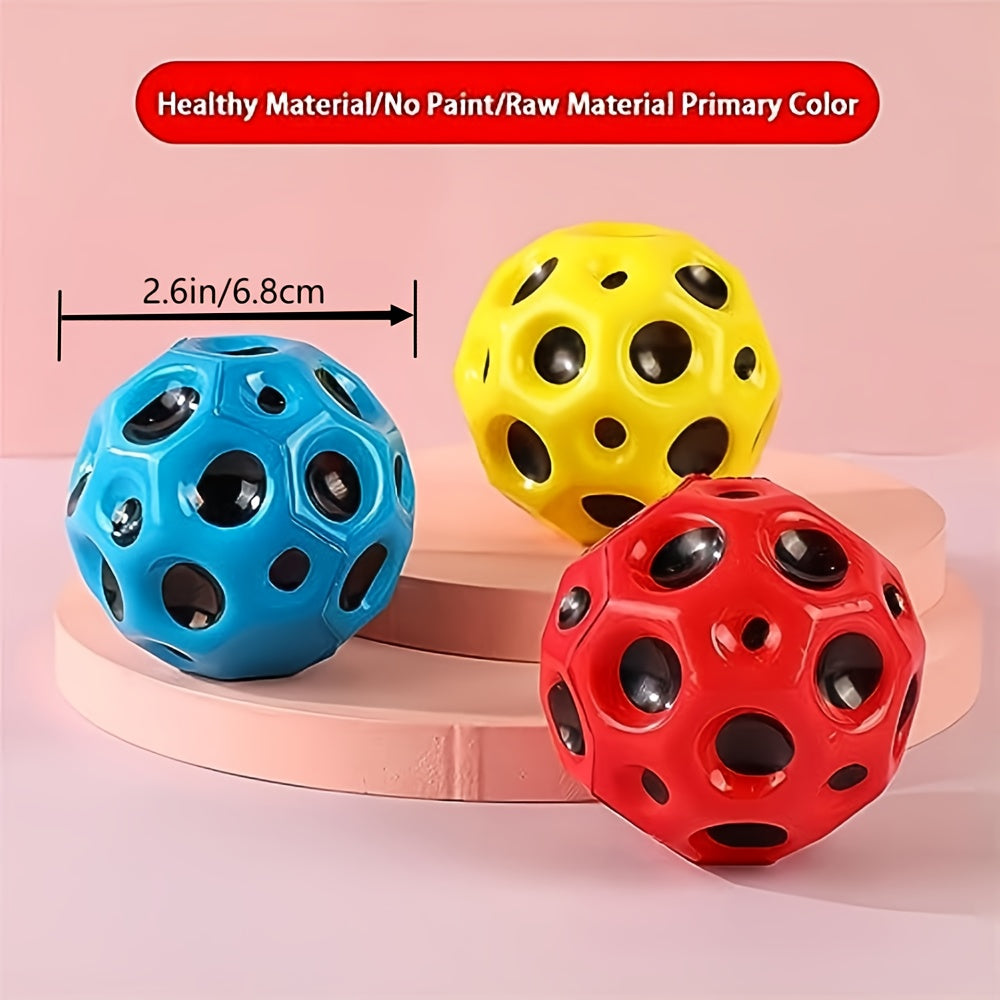 3pcs Space Ball High Bouncy Foam Ball Improve Hand Eye Coordination