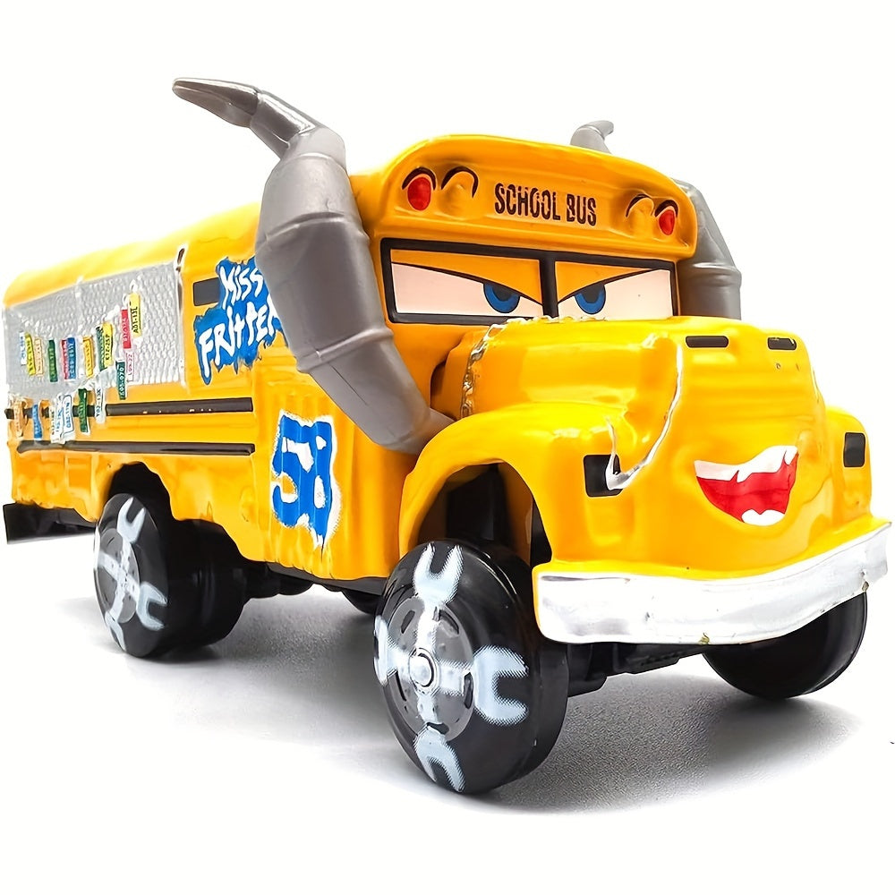 Toy School Bus Miss Fritter 1:55 Scale Diecast Car Model Boy Kid Toy