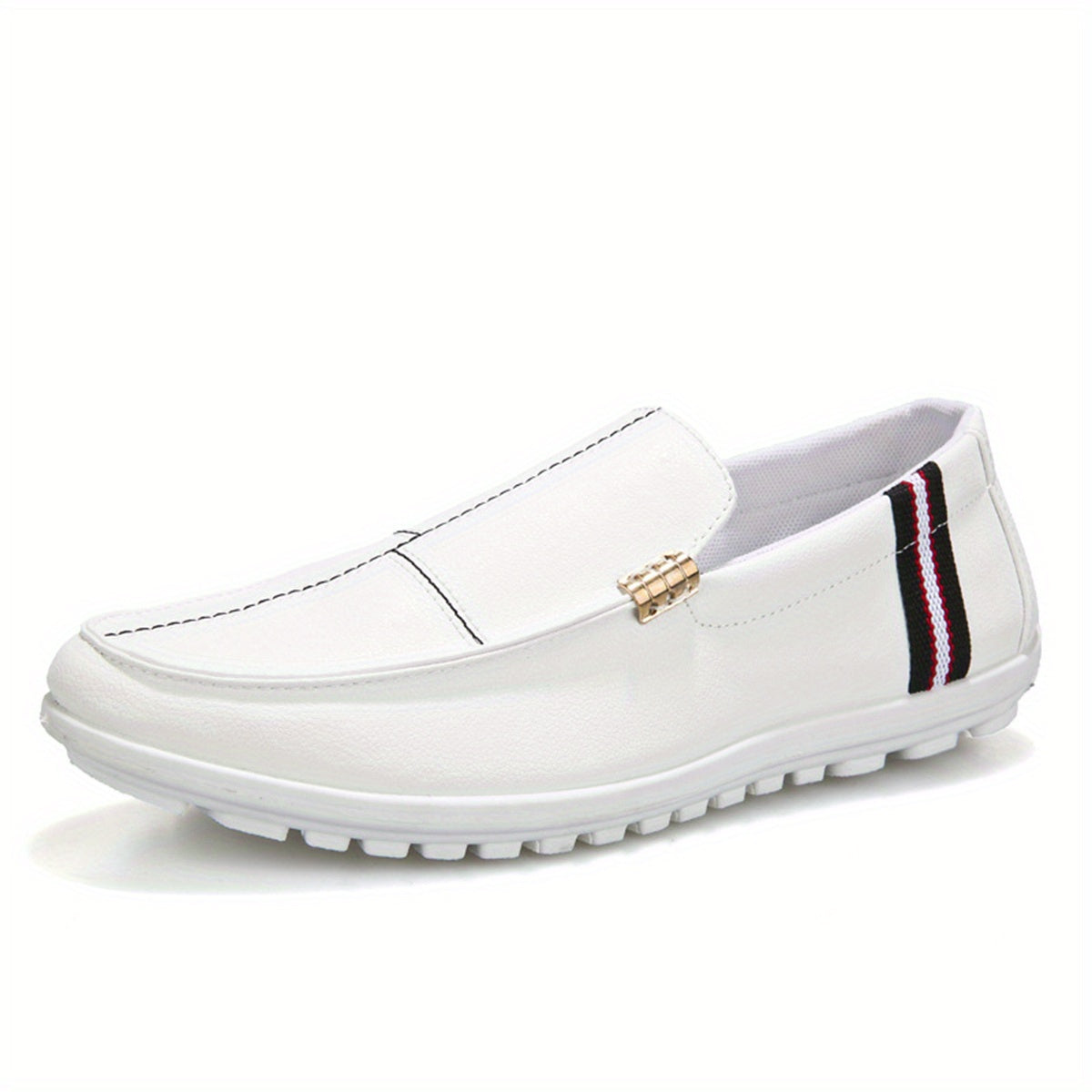 Men's Comfy PU Leather Loafer Slip On Shoes Spring Summer
