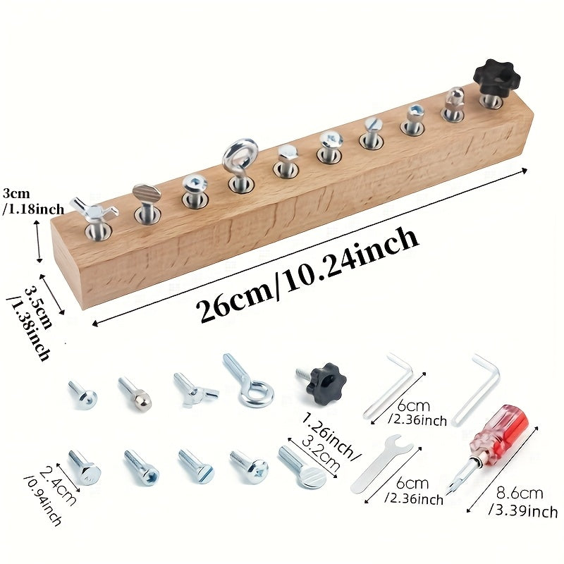 Screwdriver Board Set Lock and Key Toys Nuts and Bolts Children's Tool Toys